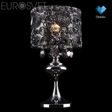 Лампа настольная Eurosvet 3400/1T хром/дымчатый хрусталь наст.лампа Strotskis